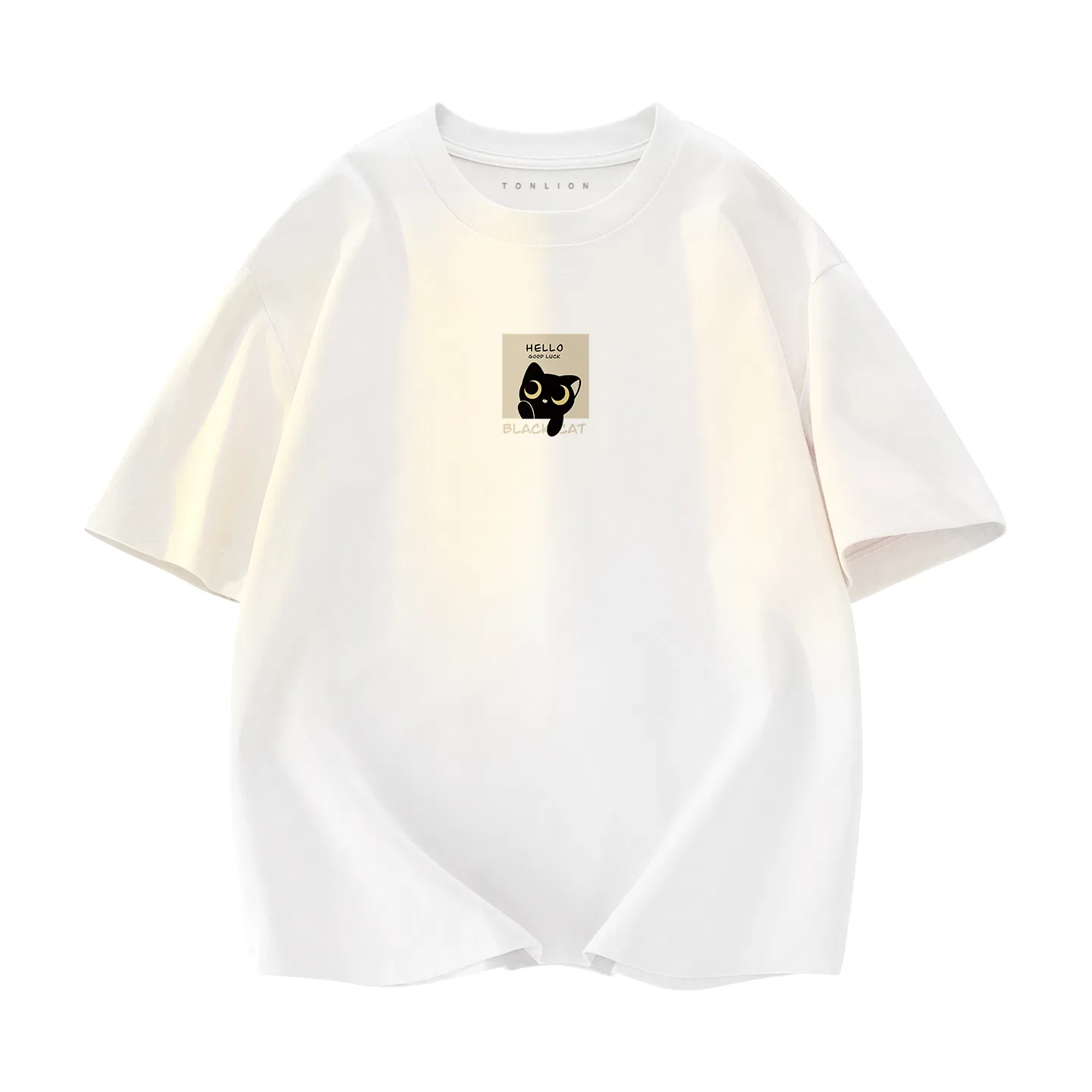 Детская футболка с принтом Tonlion Tang Lion Daily Classic Outfit, Цвет Белый