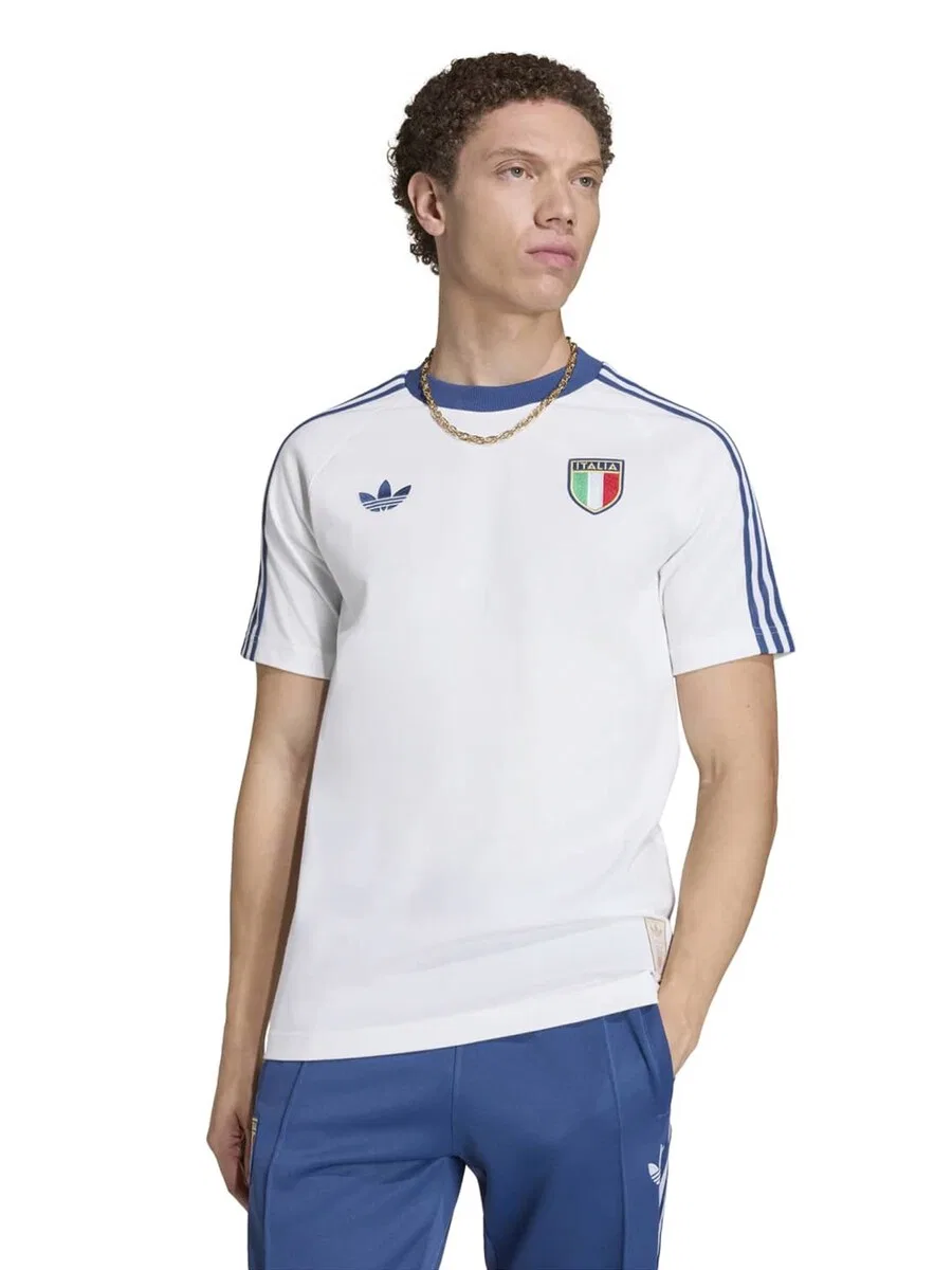 Спортивная футболка ADIDAS PERFORMANCE 'FIGC' белого цвета — фото 4