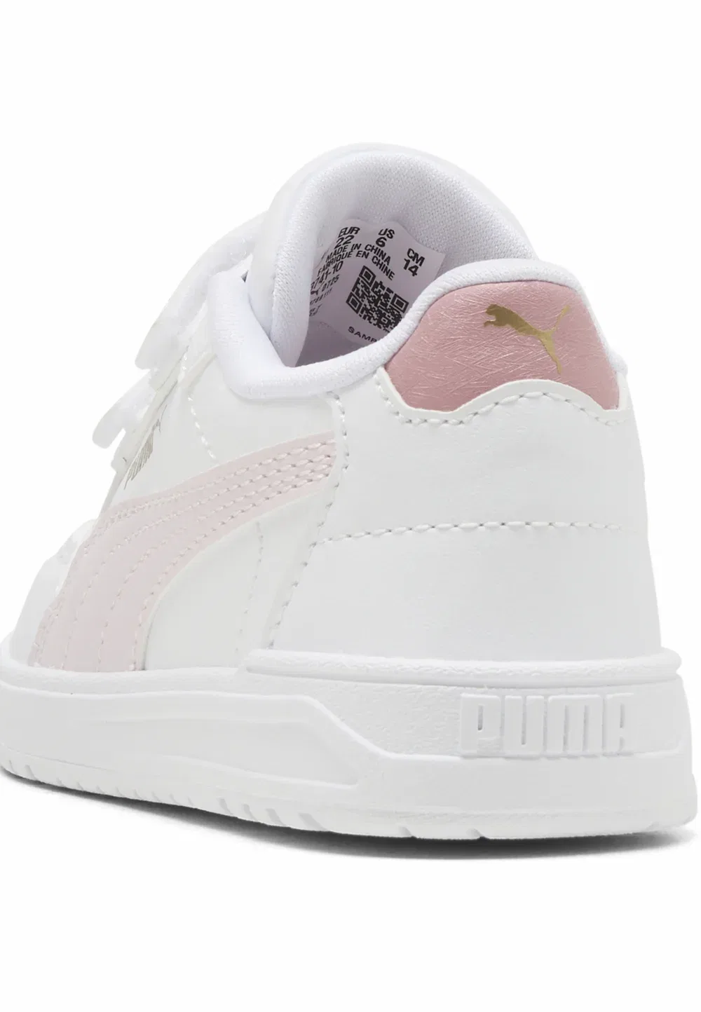Кроссовки - детская обувь Puma, White-Powder Pink — фото 4