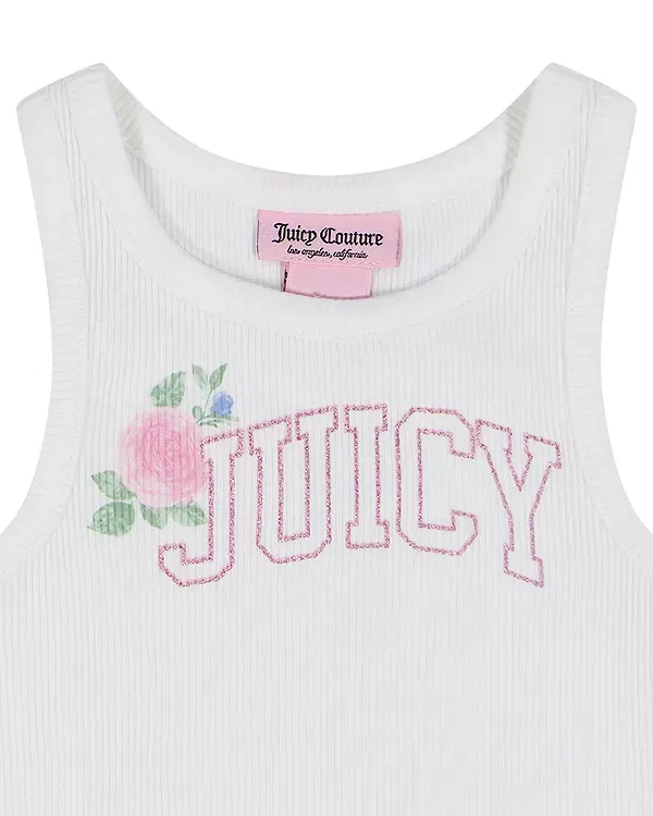 Детский комплект из футера для девочек Juicy Couture, Egret — фото 4