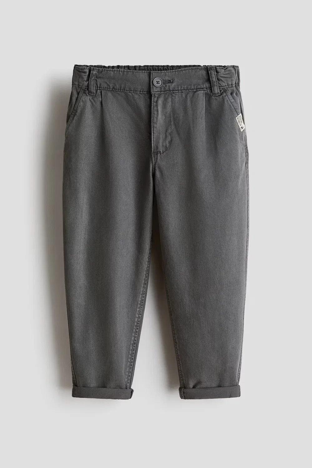 Брюки чинос из смеси лиоцелла H&M, Dunkelgrau — фото 3