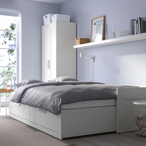 Детская кровать IKEA BRIMNES, 80х200 см, белый — фото 2