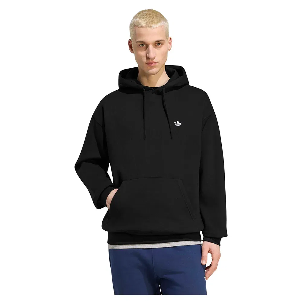 Худи свободного кроя Trefoil Essentials Adidas Originals, черный