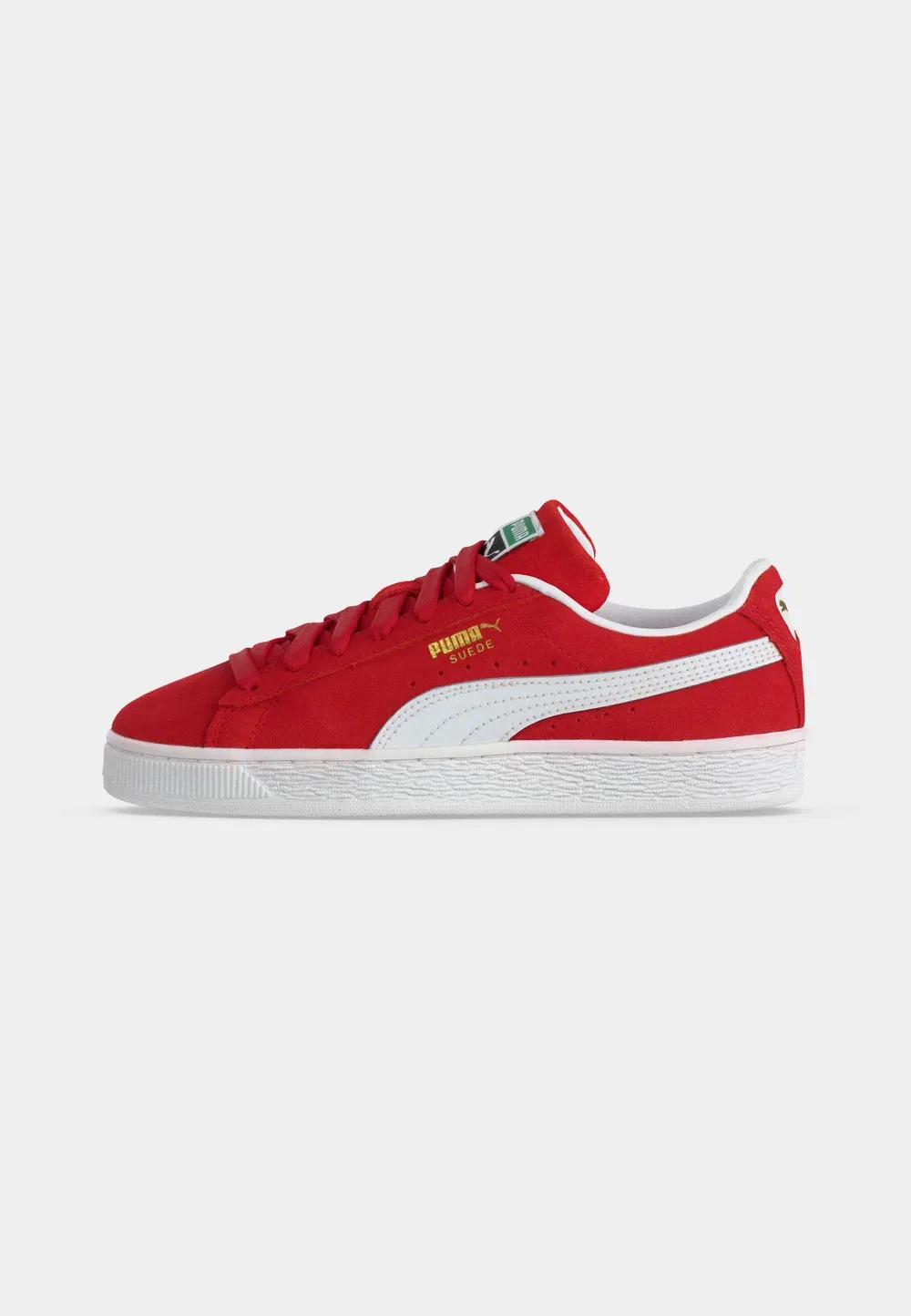 Классические замшевые кроссовки для младших школьников Puma, For All Time Red/White — фото 2