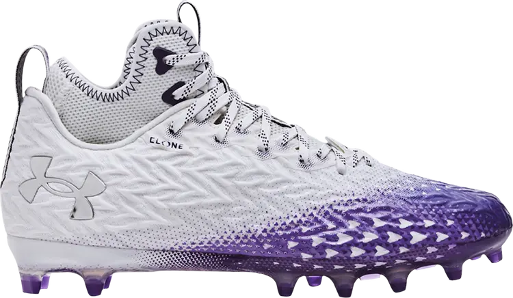 

Бутсы Under Armour Spotlight Clone 3.0 MC White Purple, белый