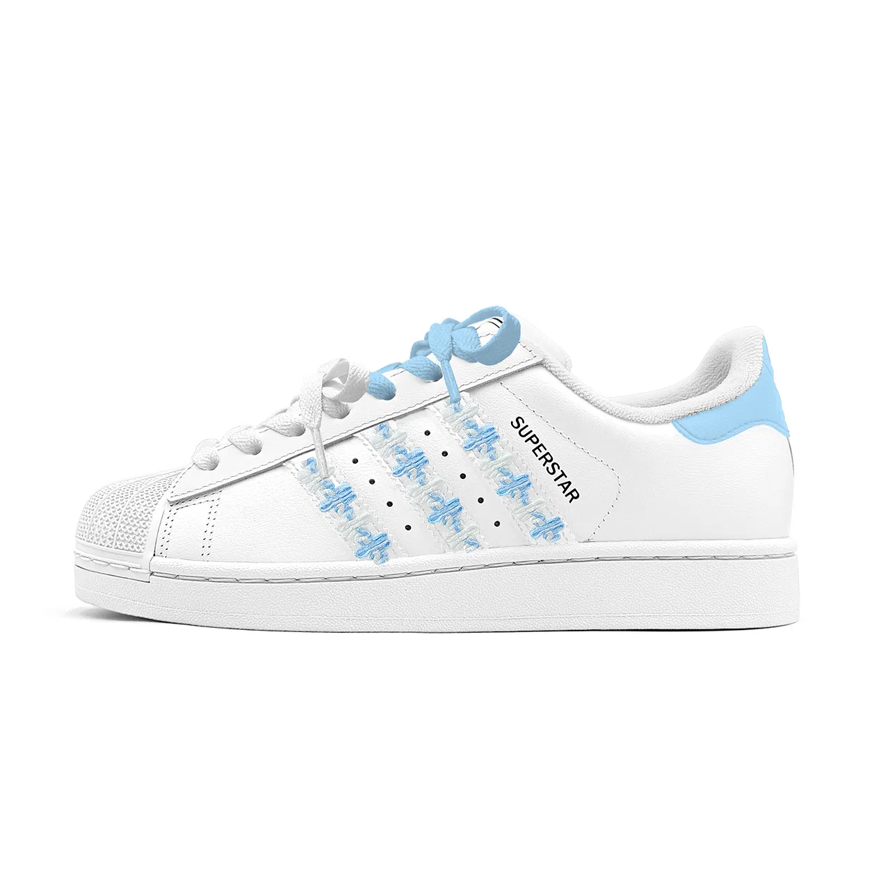 Детские кеды для скейтбординга Superstar 2 Adidas Originals, White Blue