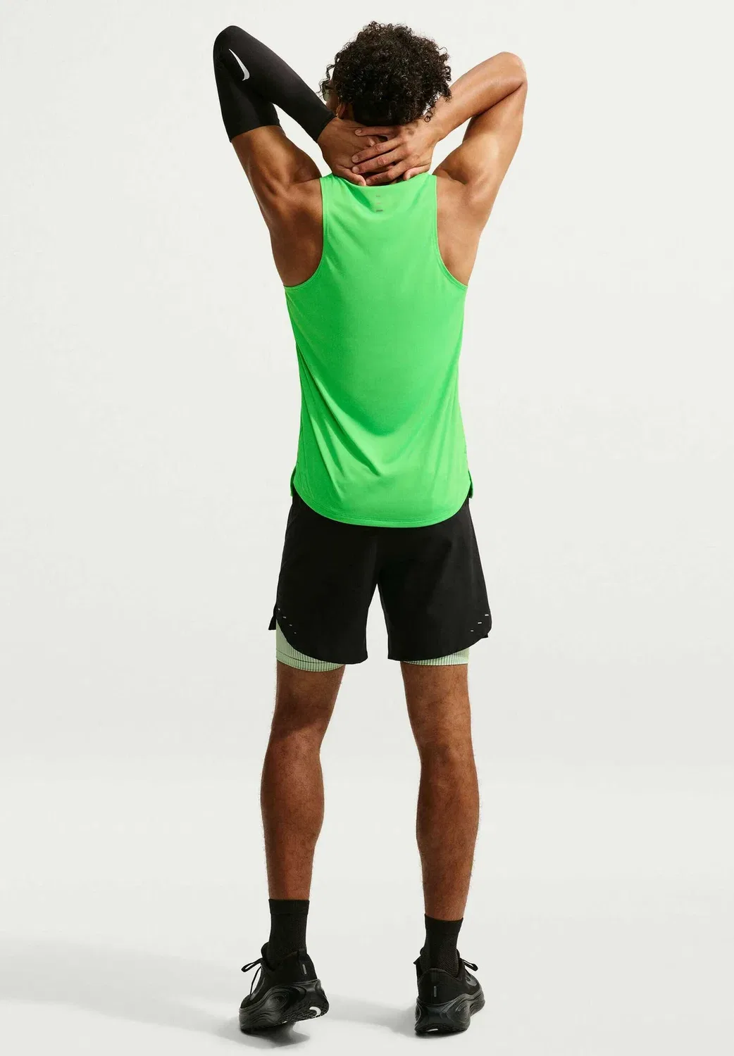 M nk dfadv stride tank - top Nike Performance, Green Spark — фото 2