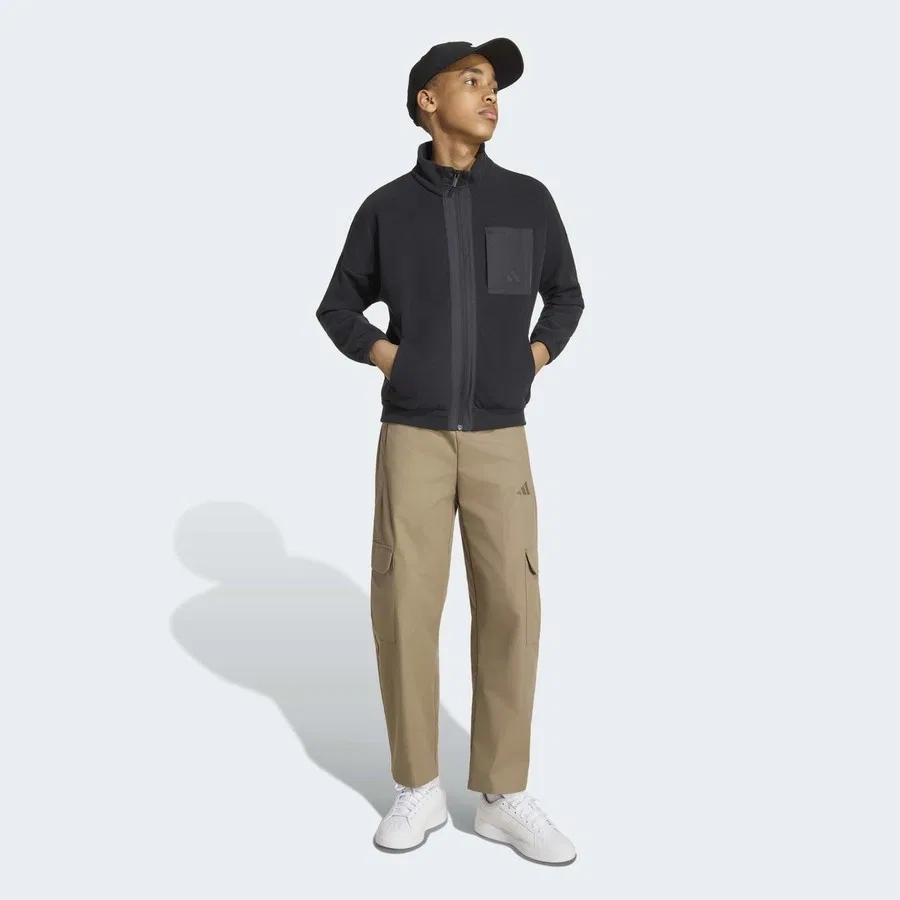Спортивные брюки с длинным рукавом adidas Future Icons, Кремовый — фото 3