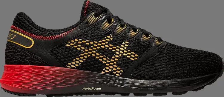 

Кроссовки wmns roadhawk ff 2 'black rich gold' Asics, черный