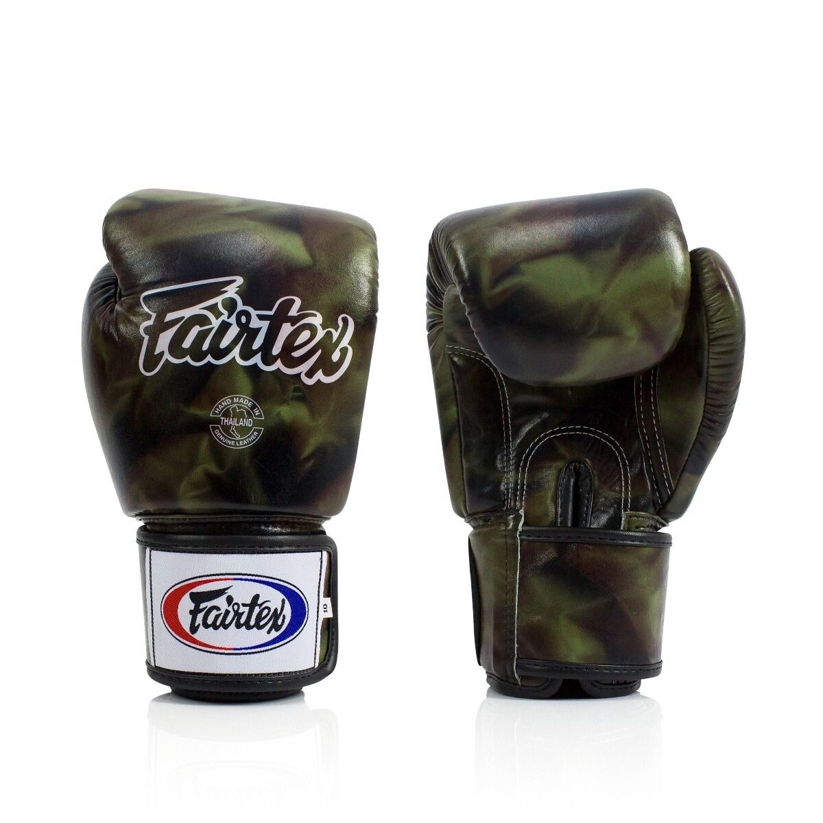 

Боксерские перчатки Fairtex Universal "Tight-Fit" Design, Camouflage, 10 oz., зеленый/мультиколор