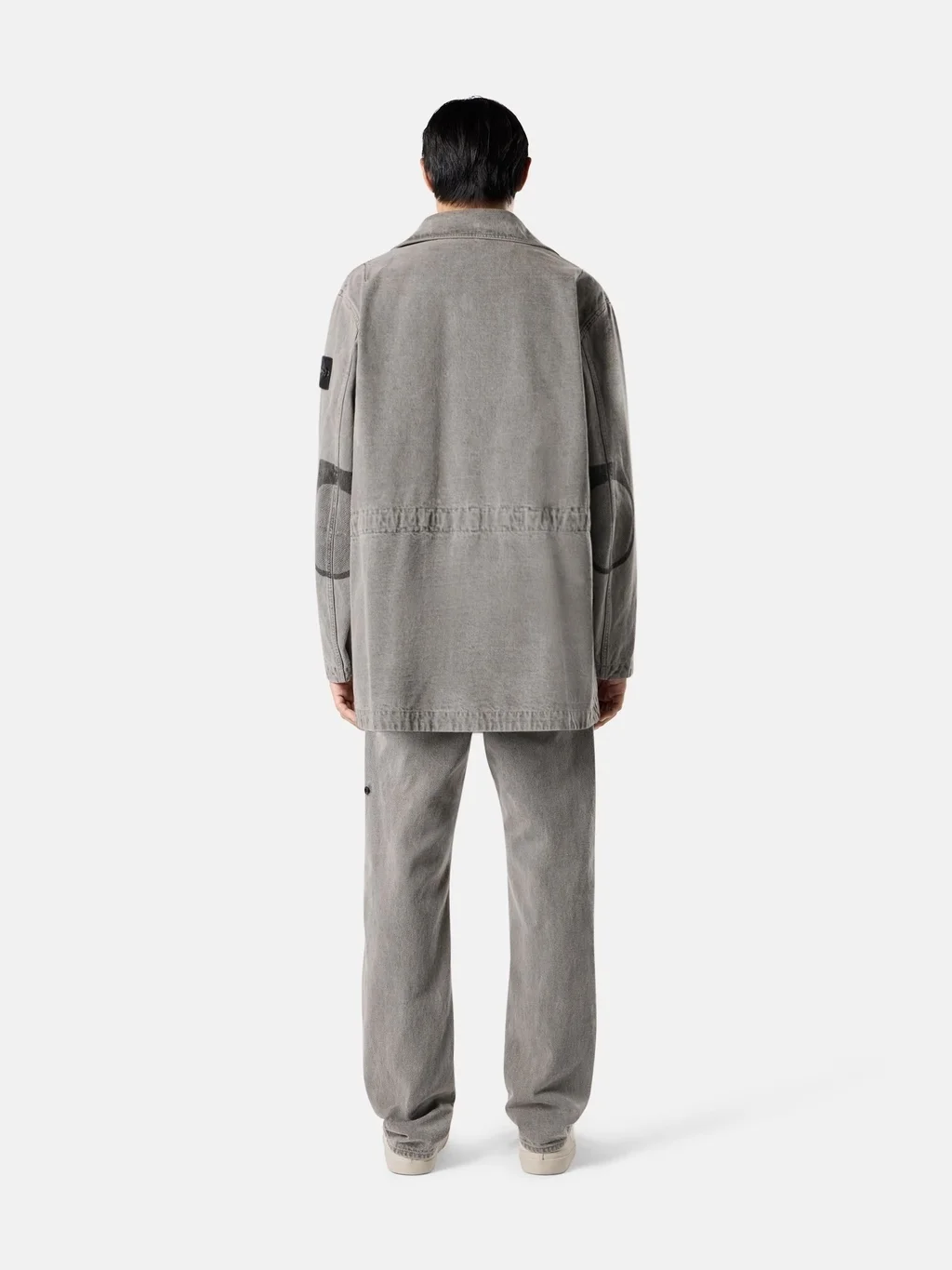 Мужская куртка Stone Island With Removable Vest, серый — фото 3