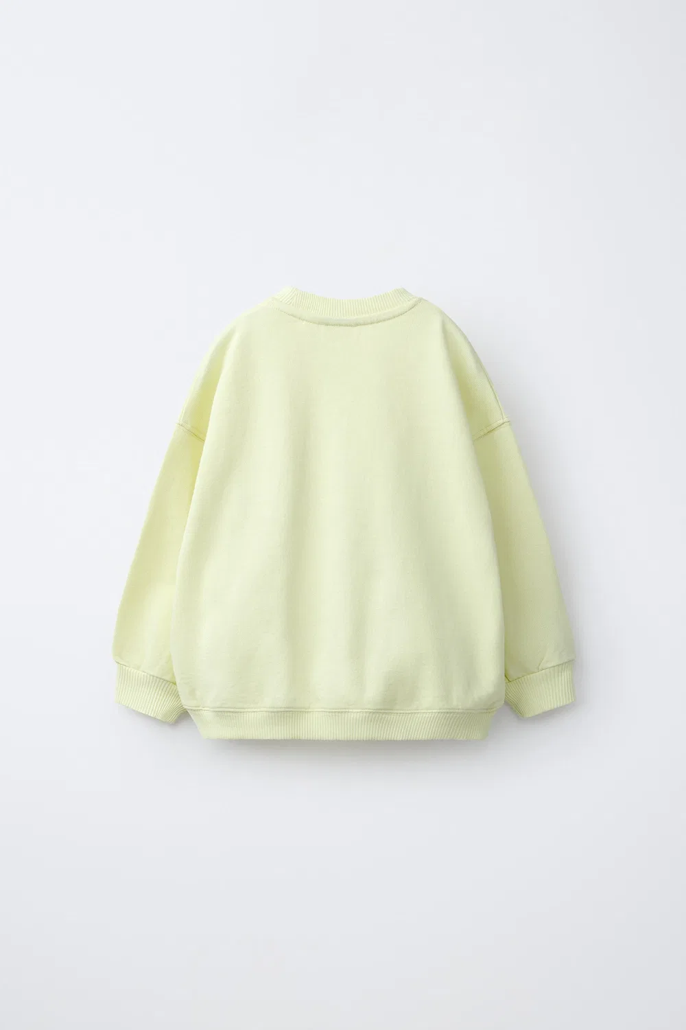 Однотонная толстовка оверлока ZARA, Lime — фото 2