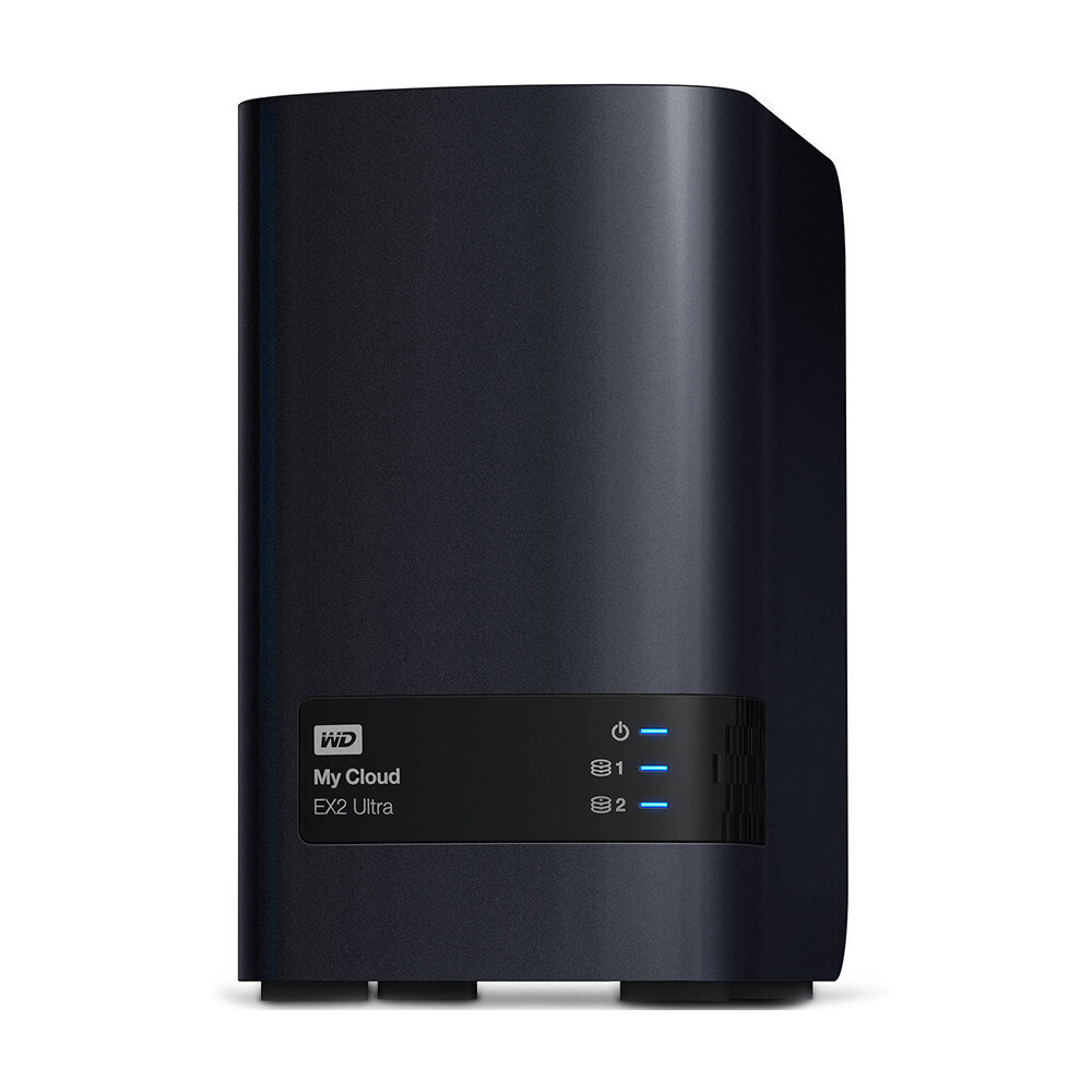 

Сетевое хранилище Western Digital My Cloud EX2 Ultra, 2 отсека, без дисков, WDBVBZ0000NCH, черный