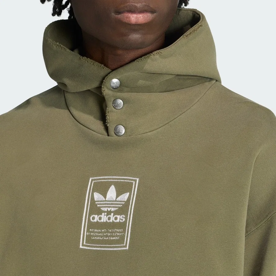 Худи с принтом Elevated Gfx adidas Originals, Зеленый — фото 4