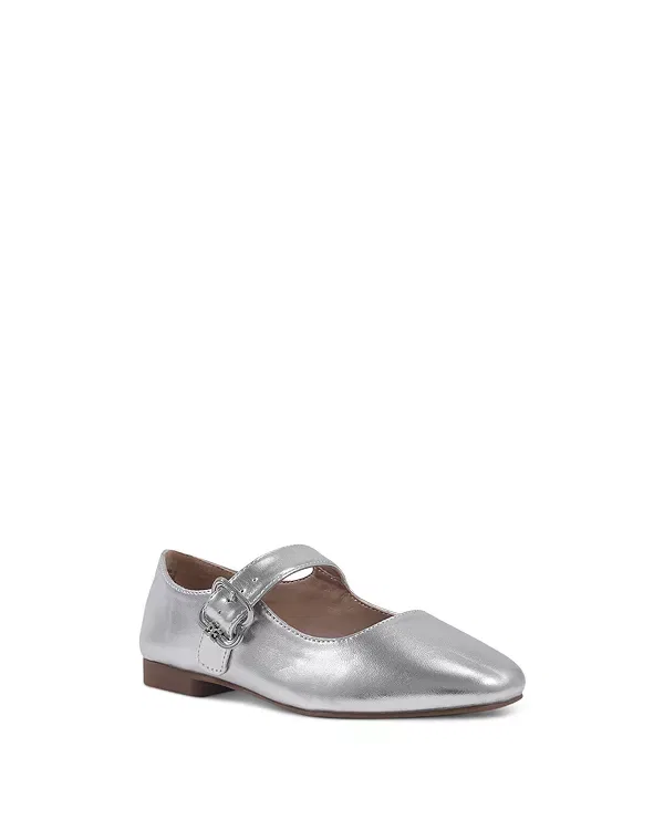 Детские балетки для девочек с пряжкой Michaela Mary Janes Sam Edelman, серебристый