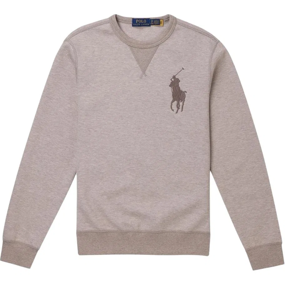Мужской свитшот с принтом Big Pony FW25 Polo Ralph Lauren, Light Umber