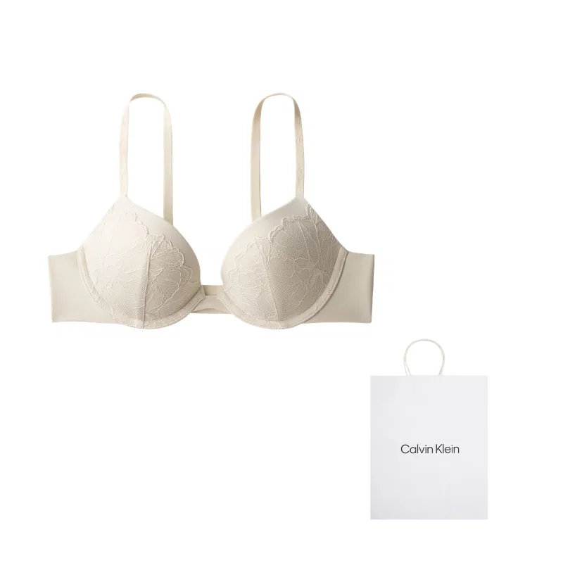 Женский комплект бюстгальтеров с подарочной сумкой Calvin Klein, YAE-Cow Ivory