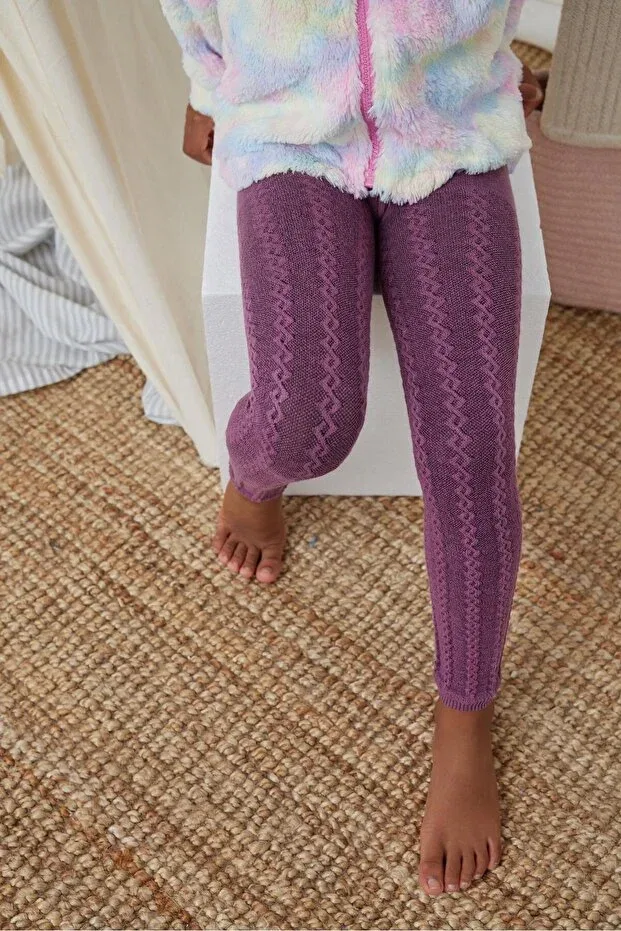 Детские леггинсы для девочек однотонные Katia&Bony, Lilac