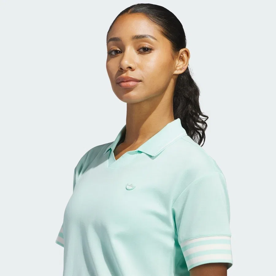 Поло с длинным рукавом Originals 3-Stripe adidas, Темно-синий — фото 4