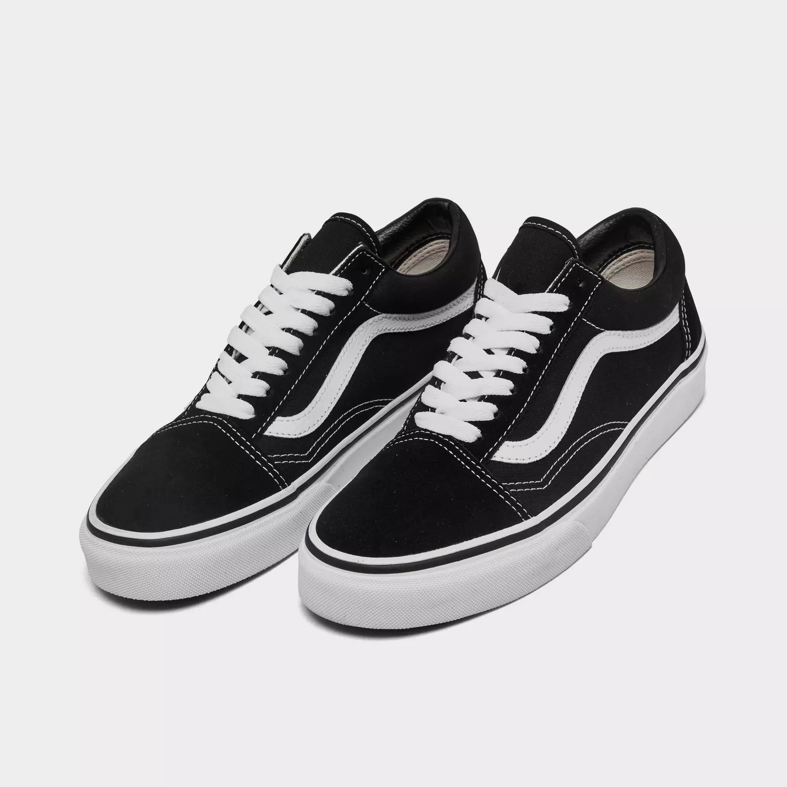 Vans Кроссовки Old Skool Black Lightweight Low Top для скейтбординга, унисекс, черно-серебристые — фото 2