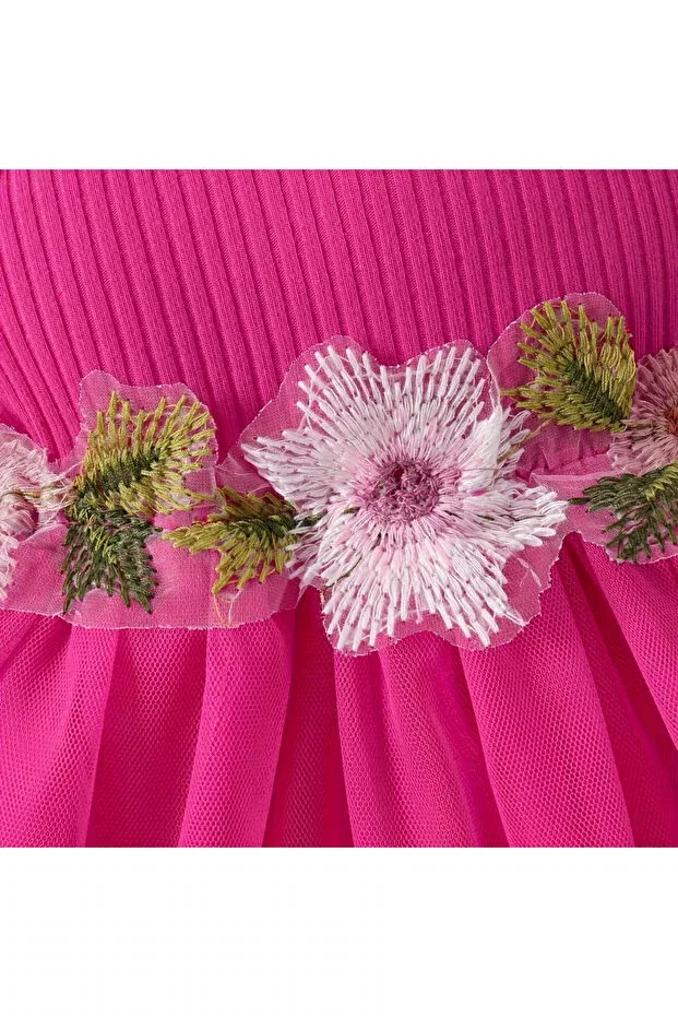 Детское платье для девочек с принтом Tutu Flower Darko, Candy Pink — фото 4
