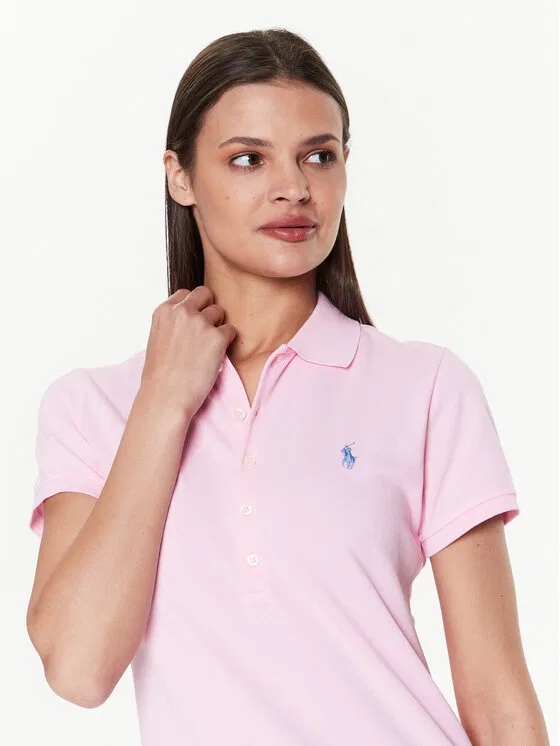 Поло slim fit Polo Ralph Lauren, розовый — фото 4