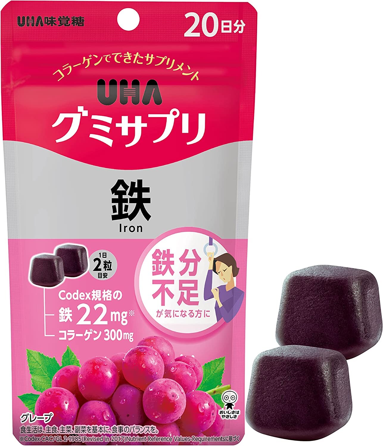 

Железо UHA Gummy, 40 таблеток