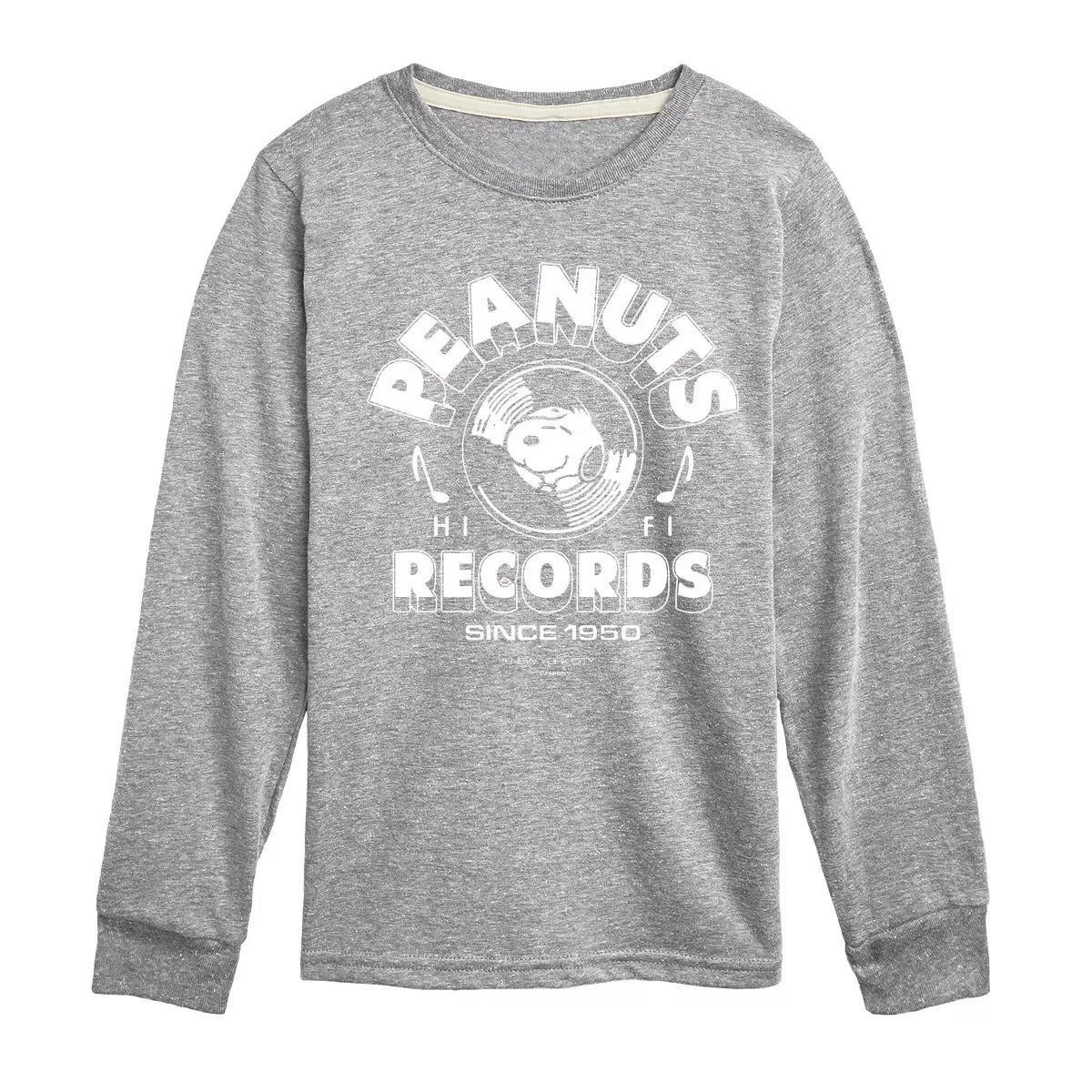 Детский лонгслив с принтом Peanuts Records Snoopy Vinyl Peanuts, Red