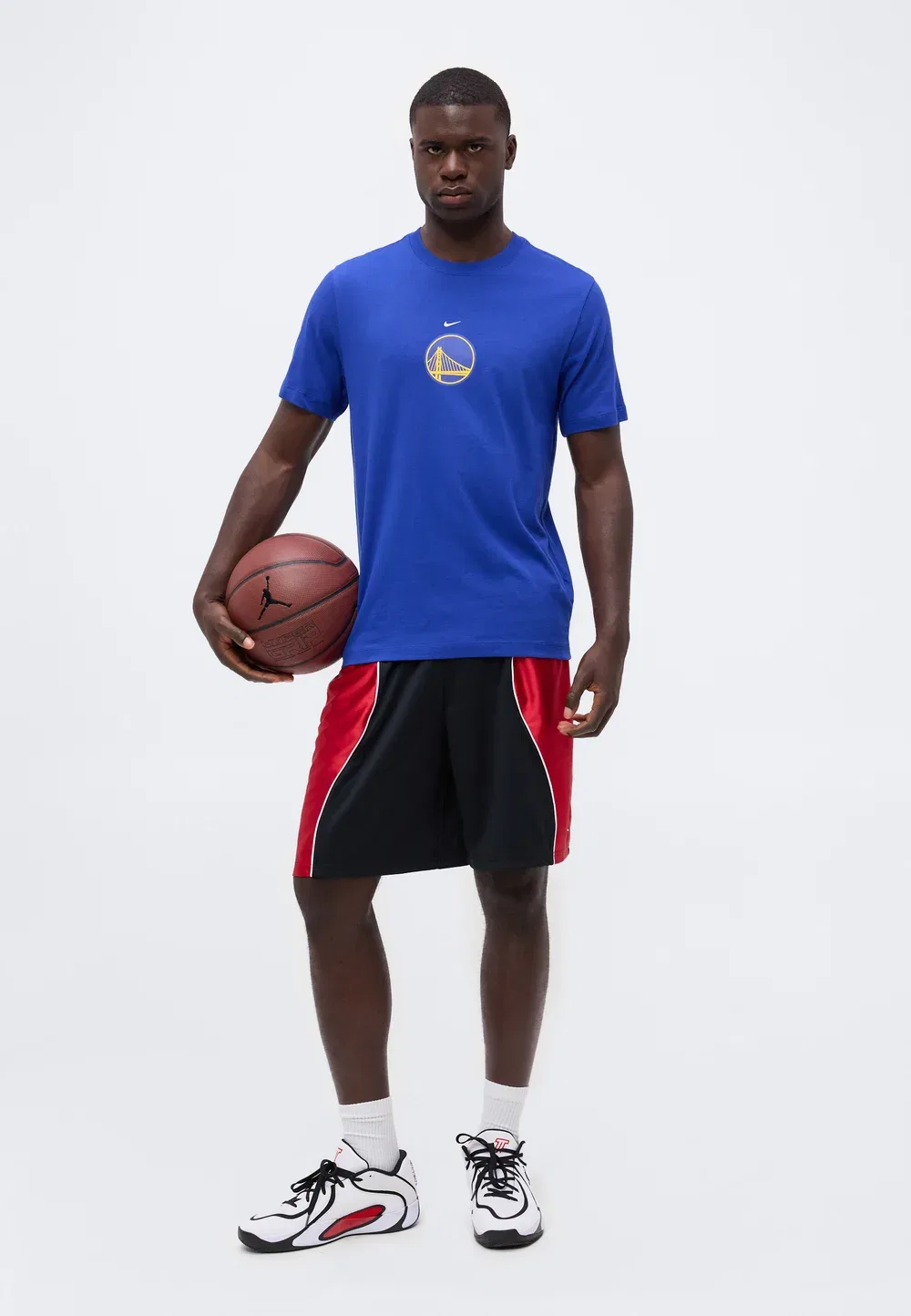 Футболка с логотипом NBA Golden State Warriors (GSW) - клубная одежда Nike Performance, Rush Blue — фото 2