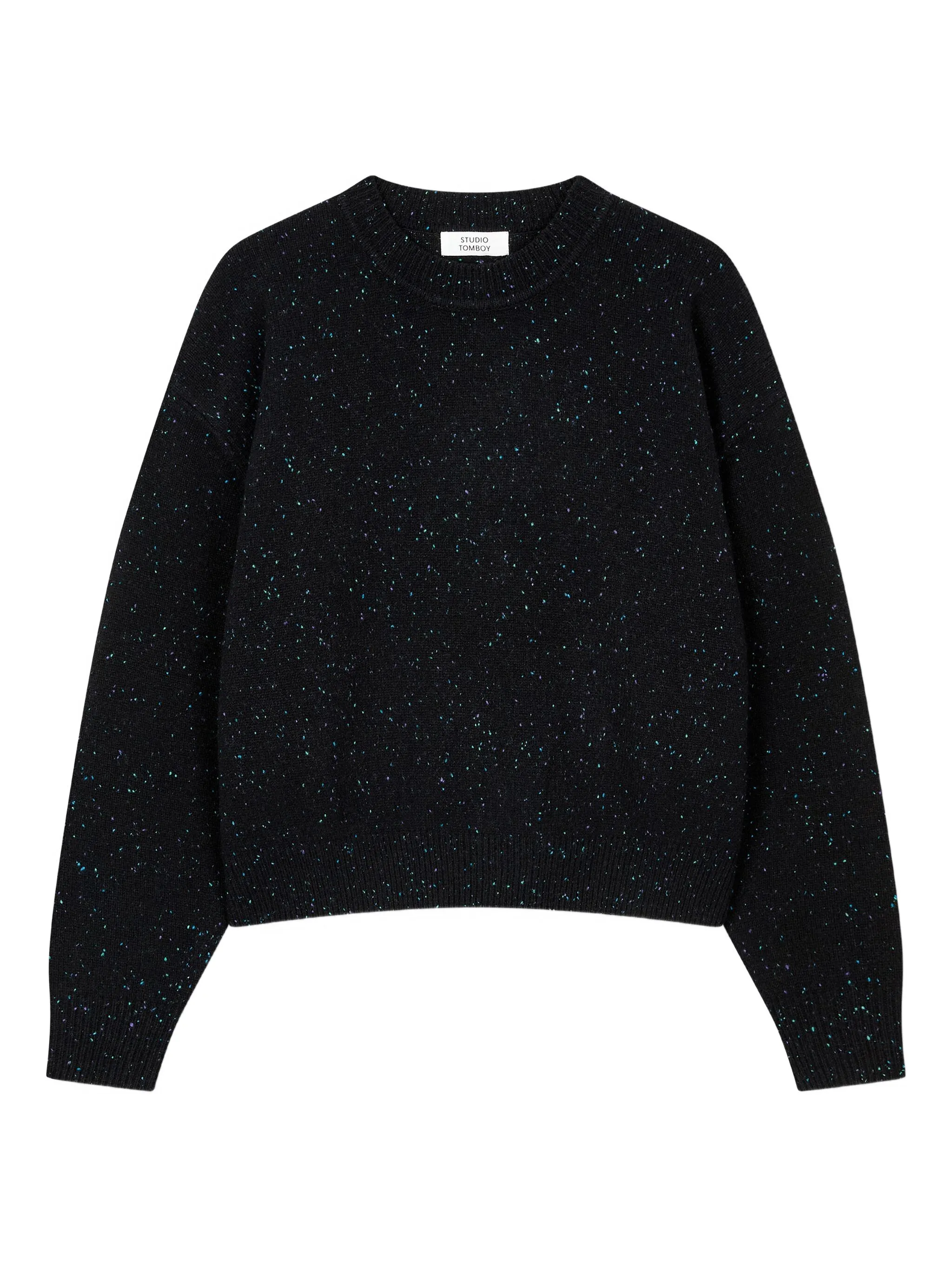 

Свитер в мелкую точку Studio Tomboy, черный