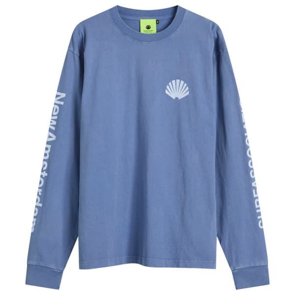 

Футболка с длинным рукавом и логотипом New Amsterdam Surf Association, синий