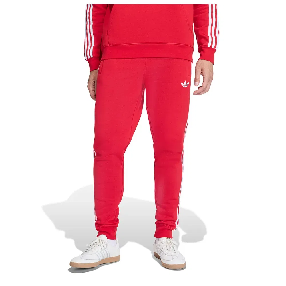 Брюки спортивные 3 Stripes Adidas Originals, красный