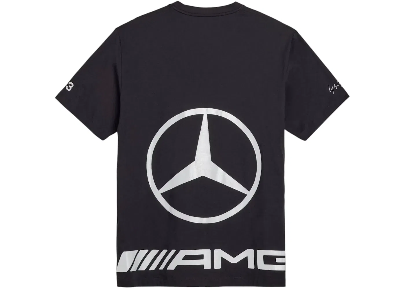 Мужская футболка с коротким рукавом с принтом Adidas x Y-3 Mercedes Amg Petronas Formula 1 Team Star Logo Tee, Black — фото 2