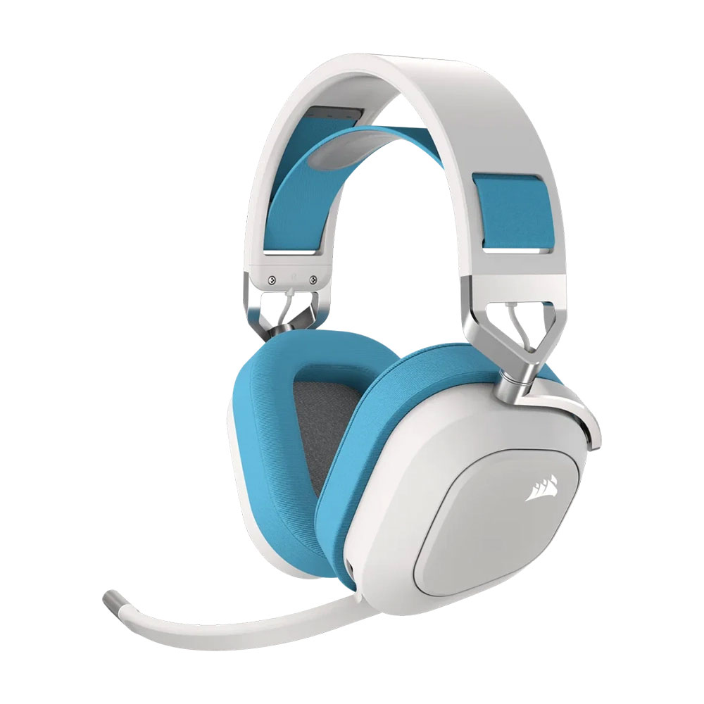 

Игровая гарнитура Corsair HS80 RGB, белый/голубой