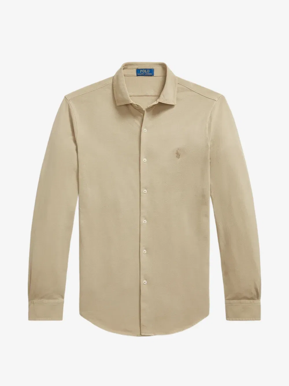 Рубашка Featherweight Mesh Polo Ralph Lauren, бежевый