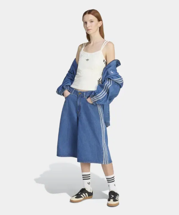 Топ-майка двойной слой, Adidas, белый — фото 3