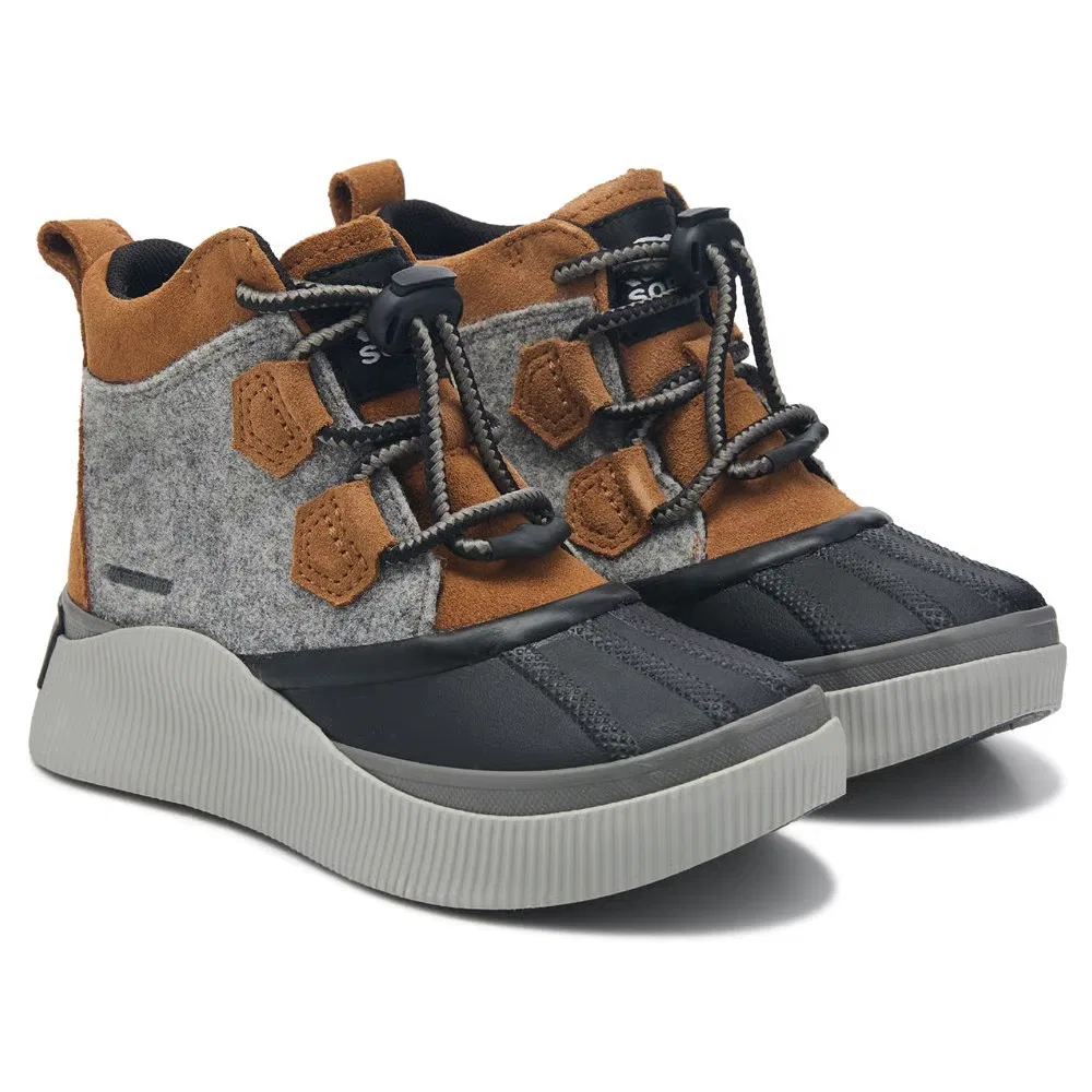 Детские водонепроницаемые зимние ботинки Out-n-Acto IV Sorel, Grey/Tan/Black