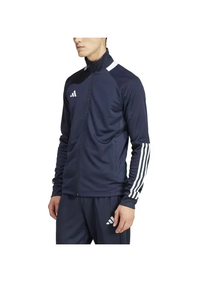 Олимпийка на молнии с влагоотводящей технологией Sereno Track Top Adidas, синий — фото 3