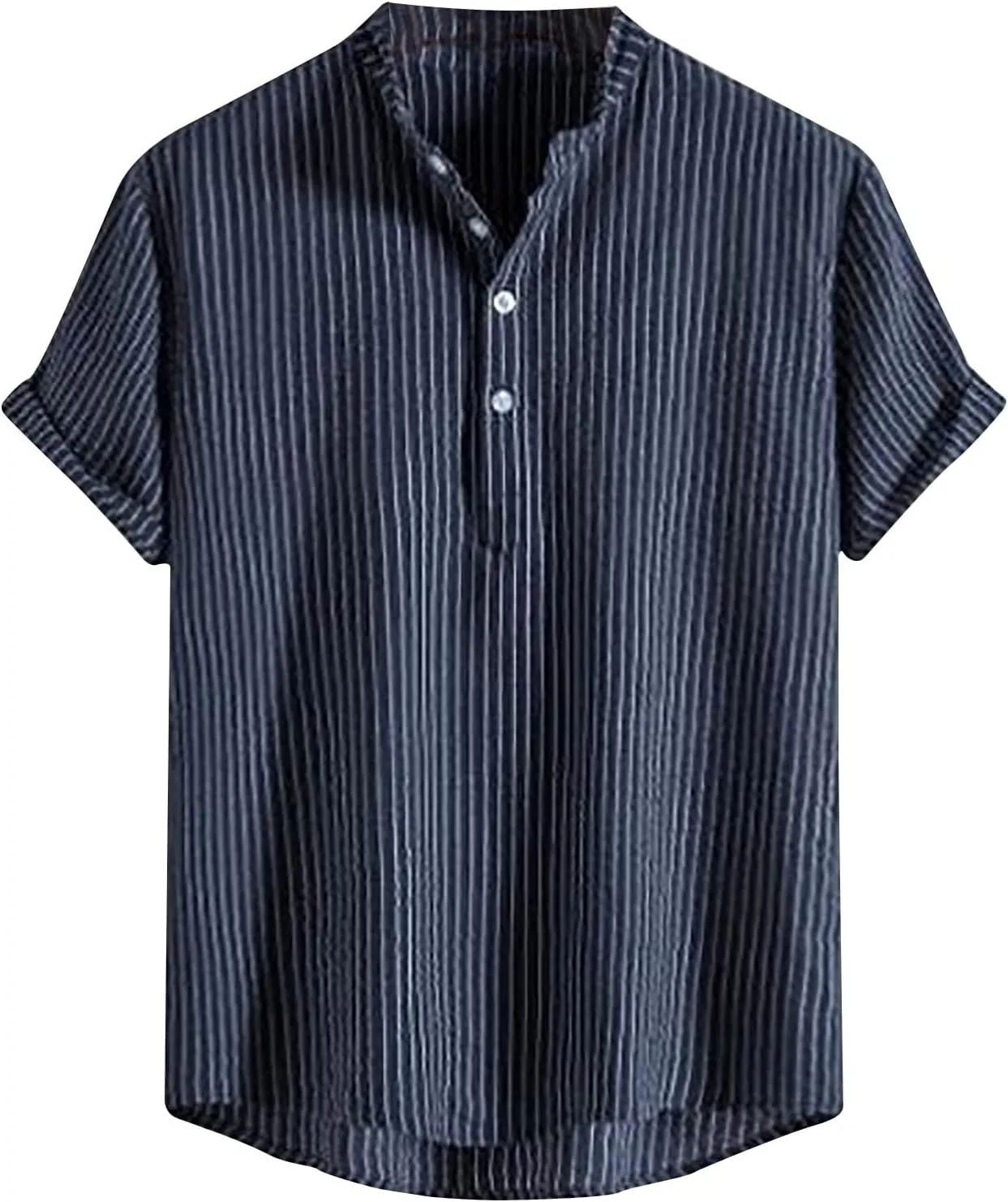Мужская футболка с коротким рукавом и полосками, Dark Blue