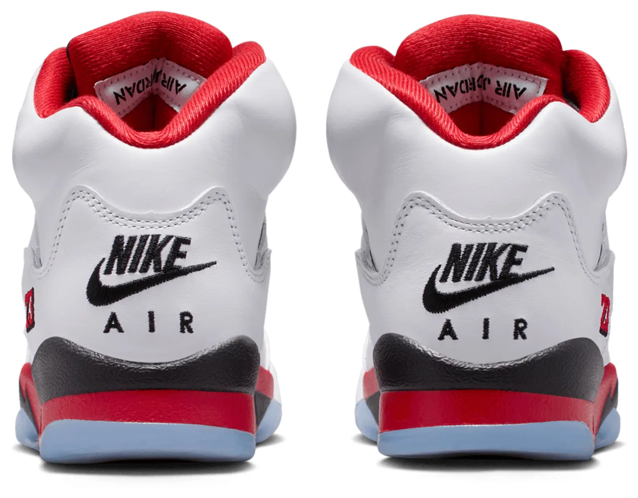 Кроссовки для мальчиков Air 5 Retro OG Jordan, цвет Black/Fire Red/White — фото 3