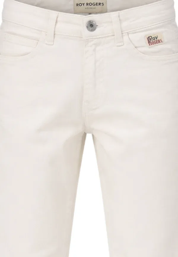 Джинсы хлопок Straight Leg Jeans Roy Rogers, White Denim, белый — фото 3