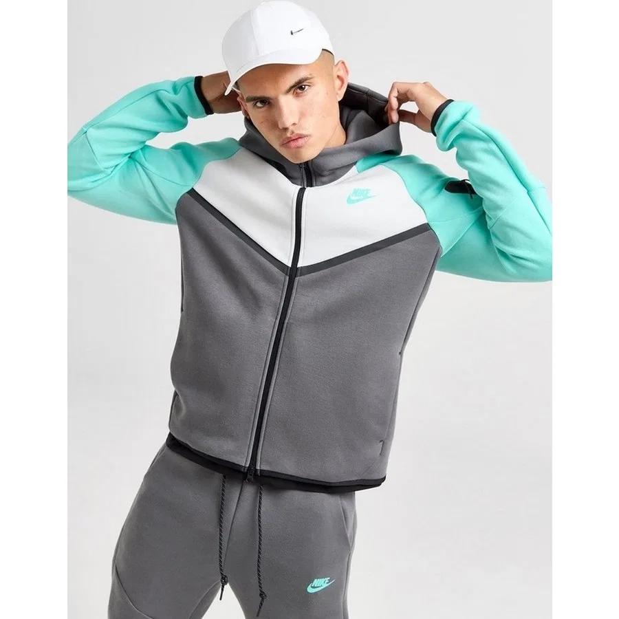 Мужской свитшот-худи с капюшоном Tech Fleece FZ Windrunner Hoodie Nike, Антрацитовый