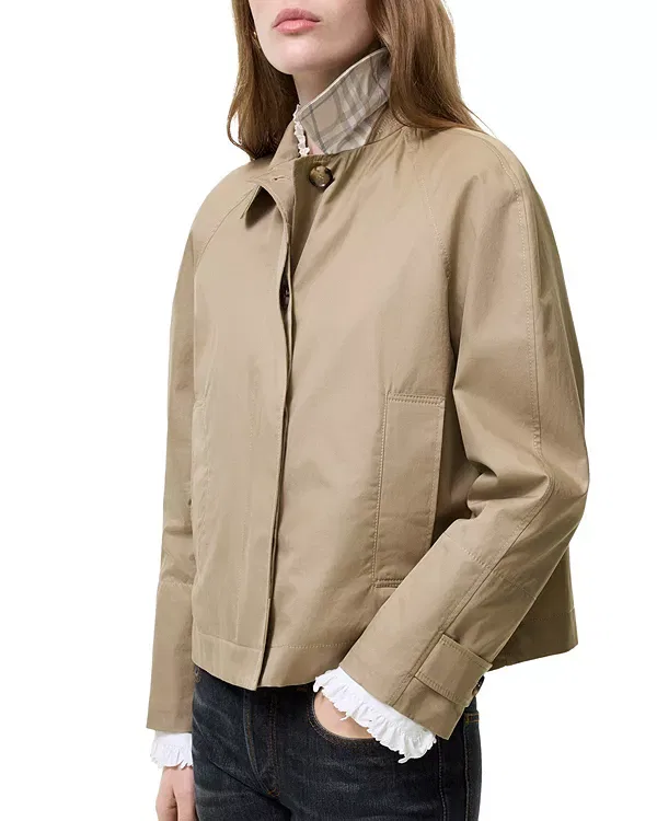 Женское пальто из тропической габардина Tickhill Burberry, Saltmarsh Beige — фото 4