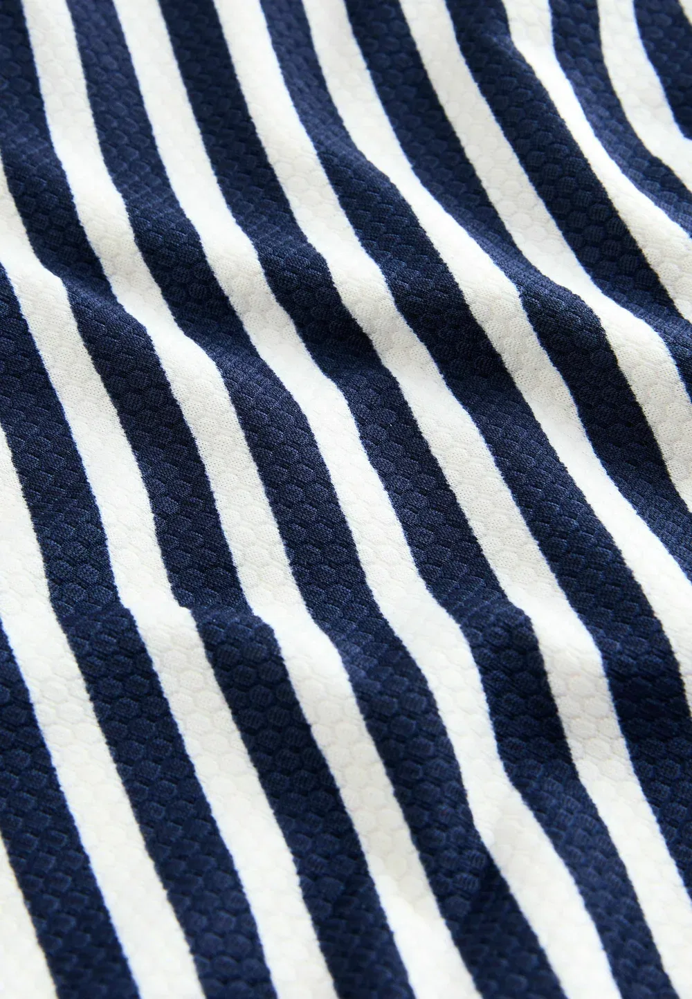 Плавки от бикини стандартного кроя с высокой талией Next, White Blue Pique Stripe — фото 3