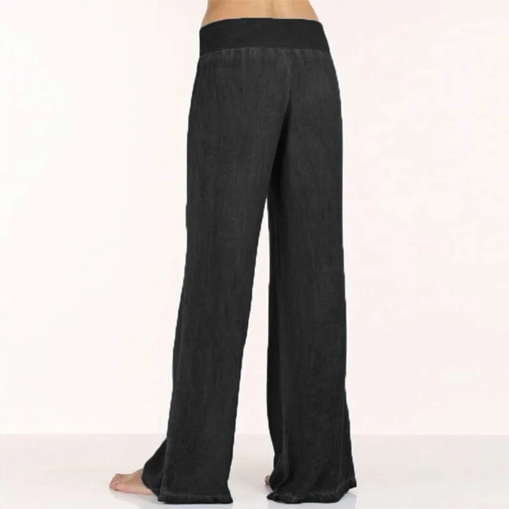 Женские джинсы свободного кроя с высокой талией, Wide Leg, чёрный — фото 2