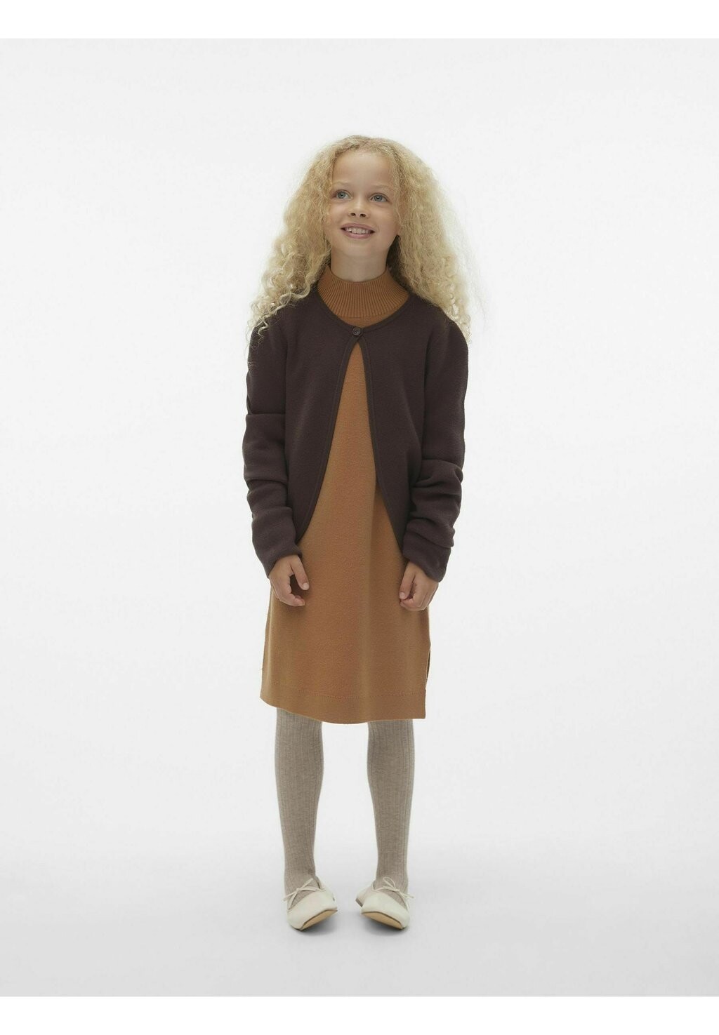 

Свитер Kenya Ls Flat VERO MODA Girl, цвет chocolate brown