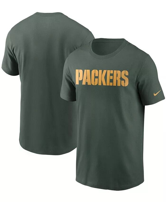 

Мужская зеленая футболка Big and Tall Green Bay Packers Team с надписью Nike