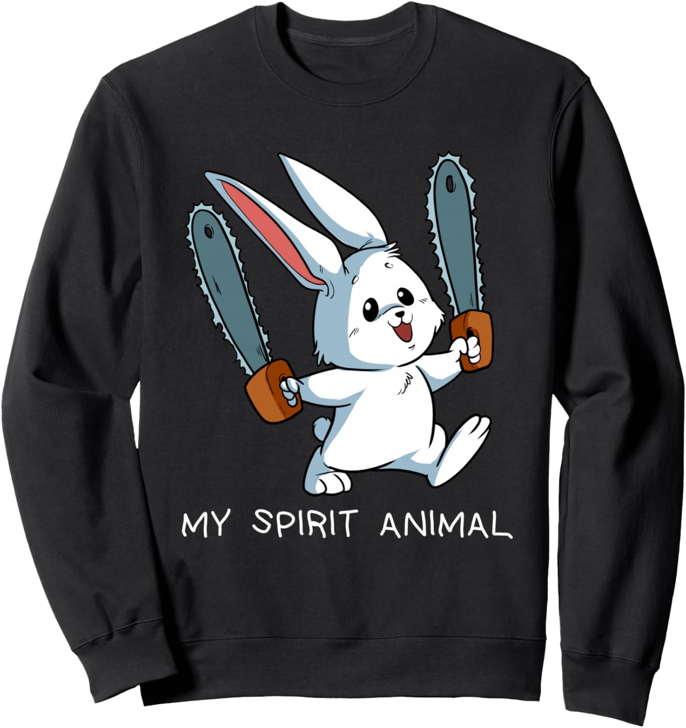 

Забавная толстовка с изображением тотемного животного из мультфильмов Looney Tunes: кролик с бензопилой и сумасшедший кролик Insane Chainsaw Rabbit