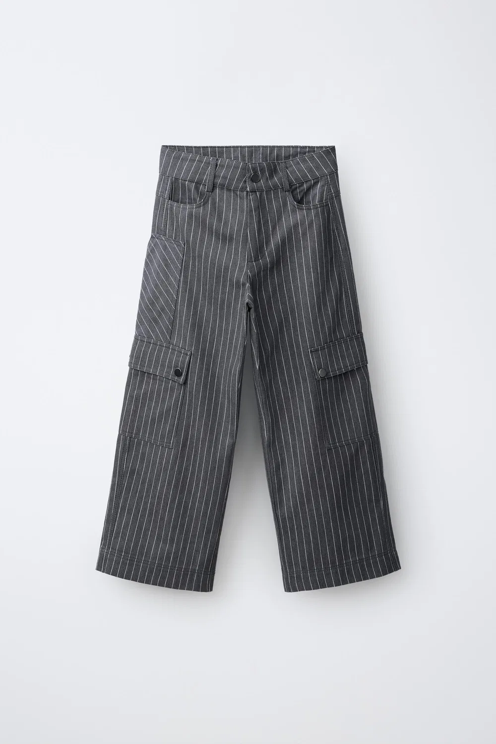 Полосатые плотничьи брюки ZARA, Anthracite grey