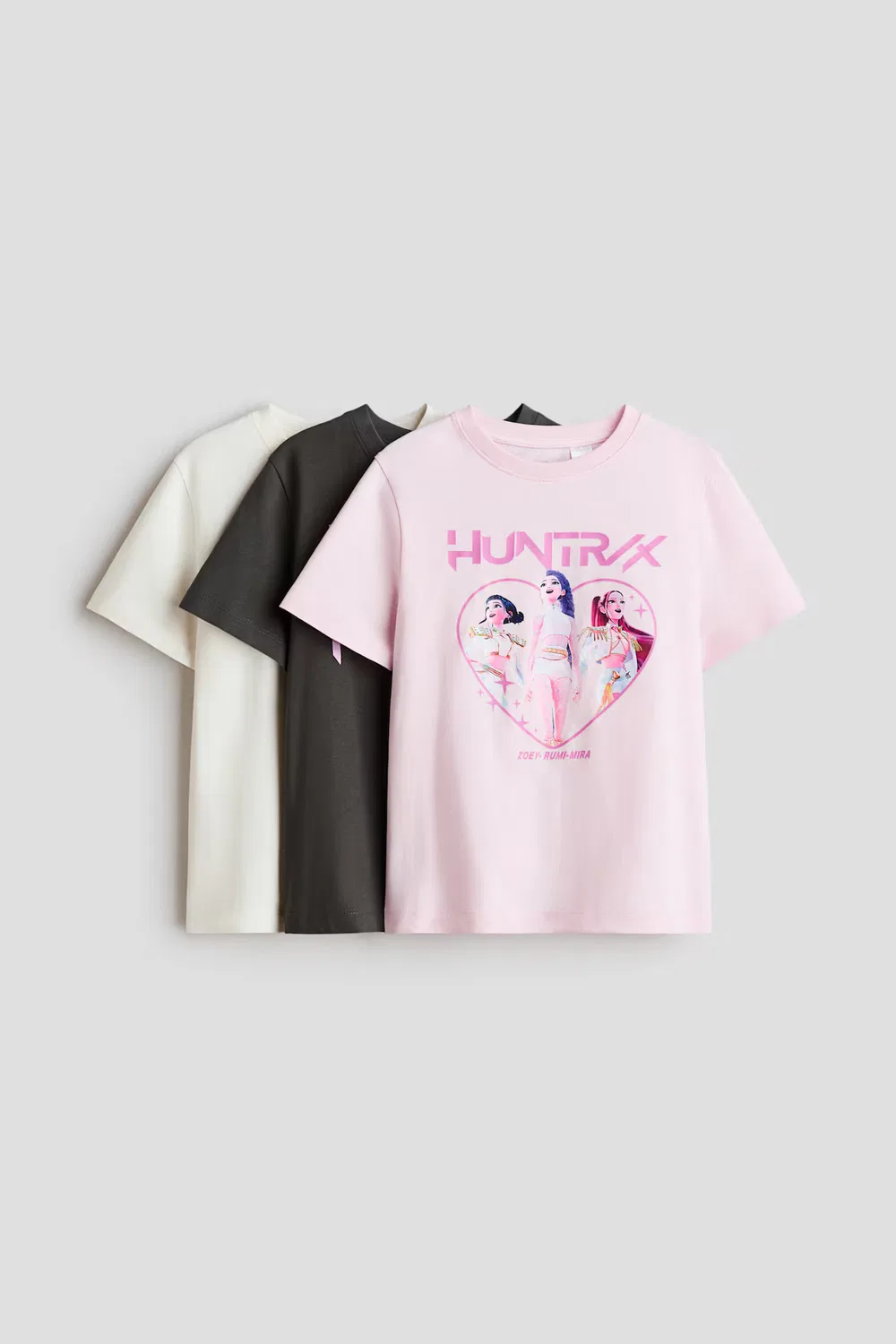 Набор из 3 футболок с принтом H&M, Hellrosa/Kpop Demon Hunters